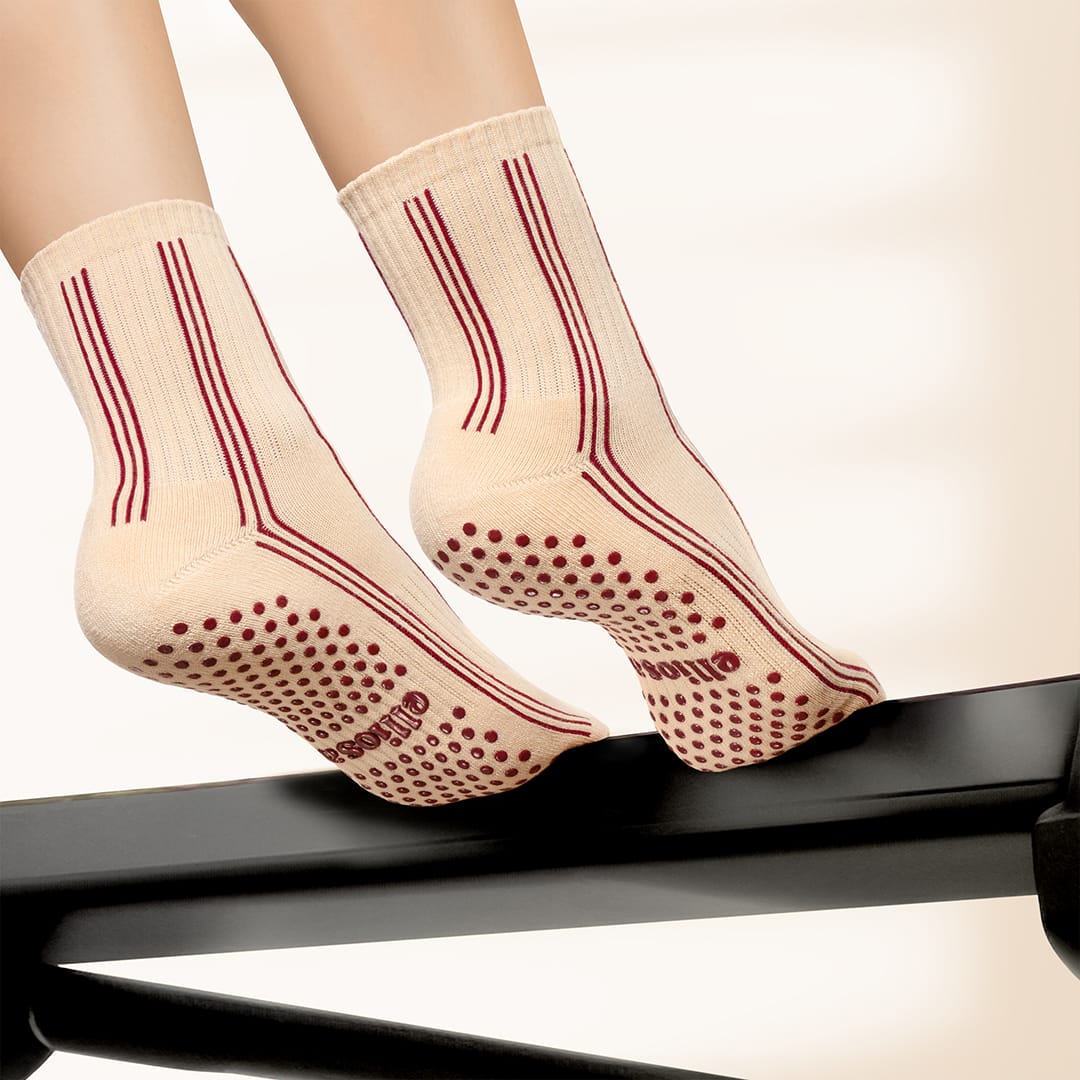Pinstripes - Burgundy Caramel
